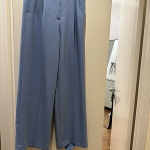 Zara Light Blue Wide-Leg Pants